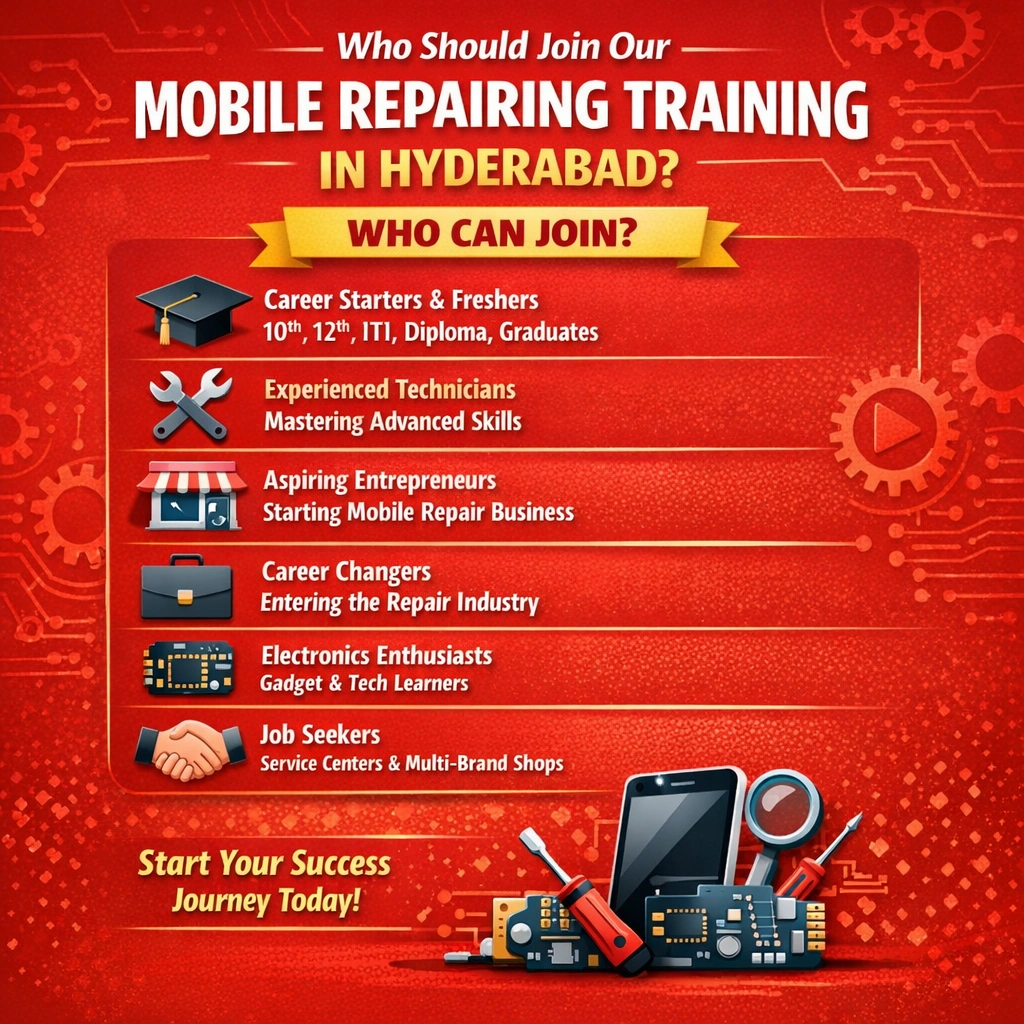 Who Should Join Our Mobile Repairing Training in Hyderabad